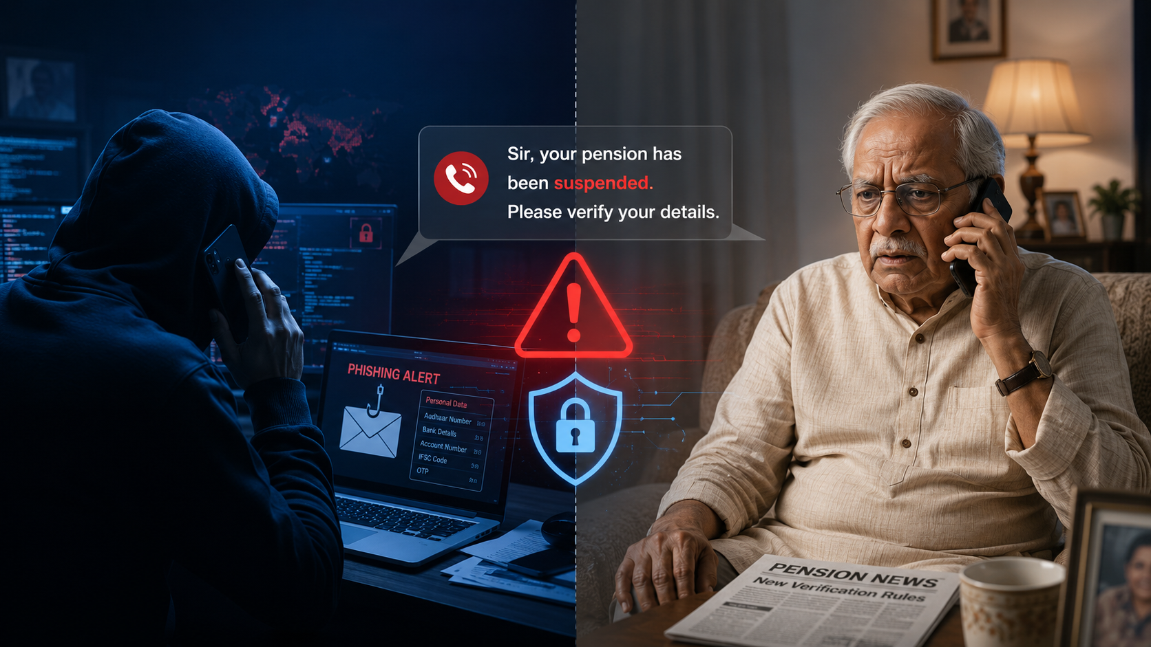 Phishing Awareness: The "Your Pension Has Been Suspended" Scam Targeting Senior Citizens